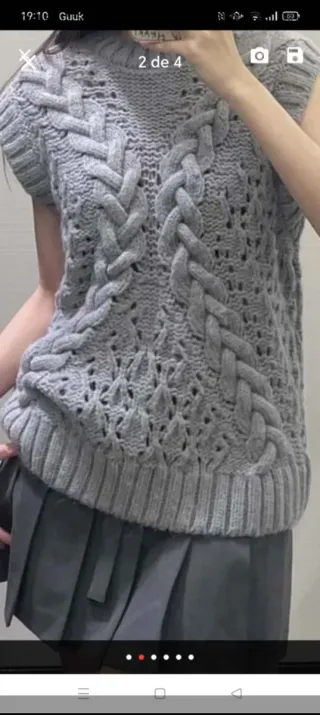 Chaleco punto Zara Talla S