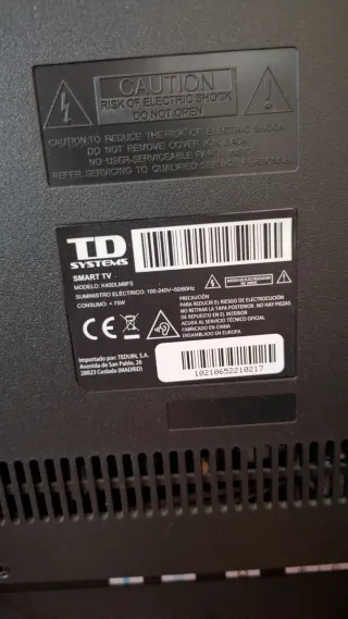 TD Systems TV 50 pulgadas