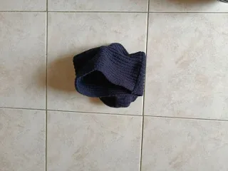 Scaldacollo blu navy Unisex misto lana