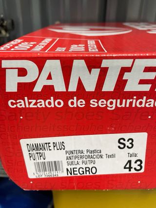 Zapatos de seguridad Panter Negros