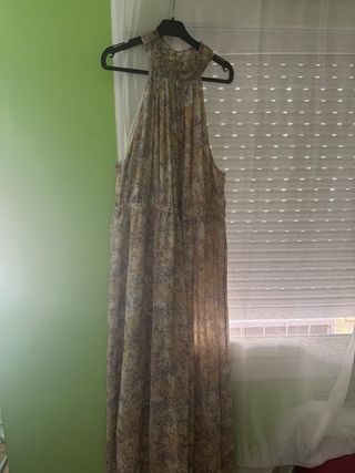 Vestido largo estampado fiesta