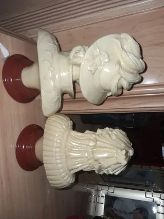 Pareja Figuras Decoración  Antiguas