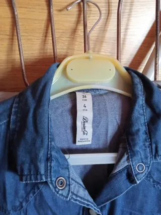 Camisa de cuadros beige y negra