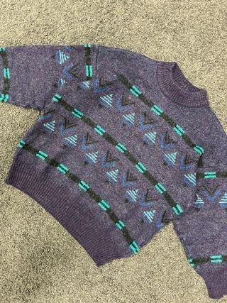 Jersey Adidas Vintage Morado Talla 45 Relaxed