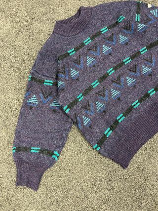 Jersey Adidas Vintage Morado Talla 45 Relaxed