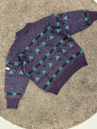 Jersey Adidas Vintage Morado Talla 45 Relaxed