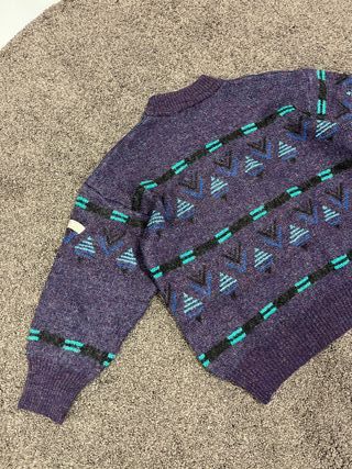 Jersey Adidas Vintage Morado Talla 45 Relaxed