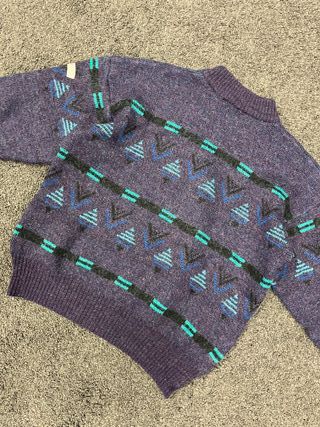 Jersey Adidas Vintage Morado Talla 45 Relaxed