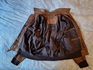 Chaqueta Aviador Piel Marrón