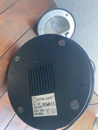 Lampada da tavolo nera