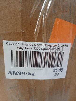 Cinta de Correr Plegable - DrumFit WayHome 1200 Sprint - Cecotec