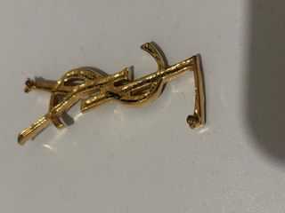 Spilla YSL coccodrillo oro