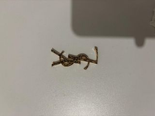 Spilla YSL coccodrillo oro