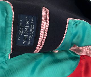 Abrigo Montgomery Azul y Rojo