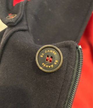 Abrigo Montgomery Azul y Rojo