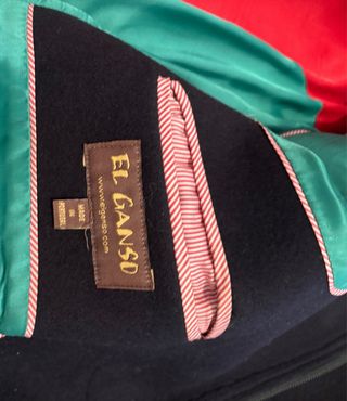 Abrigo Montgomery Azul y Rojo