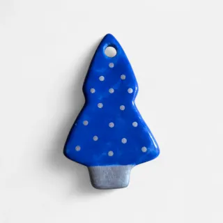 4 Alberi da Appendere con Pallini Argento.