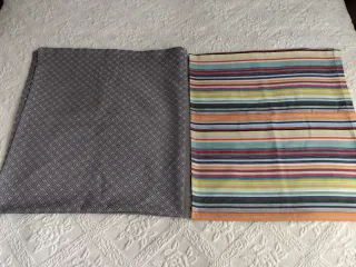 Pack 2 manteles algodón mesa cuadrada o redonda