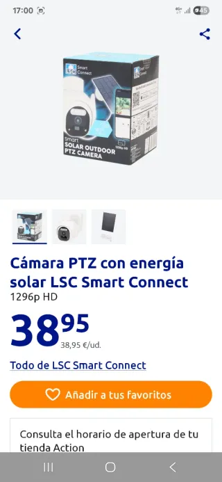 Cámara IP Solar Exterior LSC Smart Connect