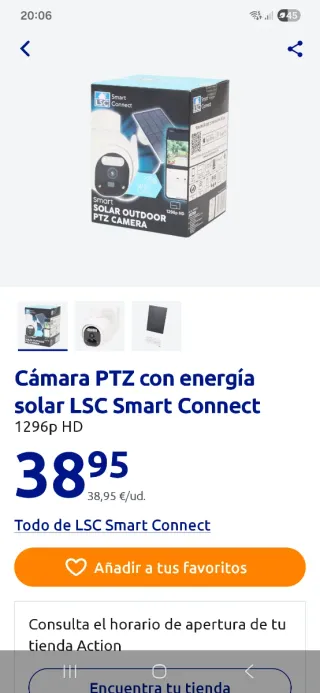 Cámara IP Solar Exterior LSC Smart Connect