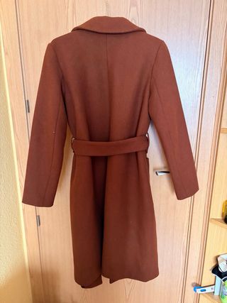 Gabardina larga marrón Talla S/36