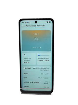 MÓVIL OPPO A5 128GB/4GB BLANCO