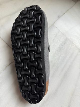 Zuecos Birkenstock Gris/Marrón