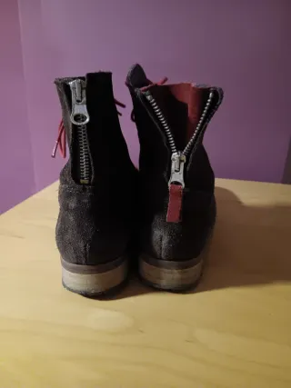 Botines Vexed Marrones y Rojos Talla 39