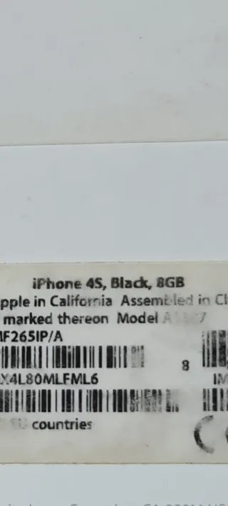 iPhone 4S Nero 8GB