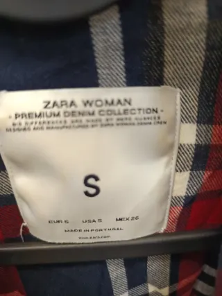 Camisa Zara cuadros S