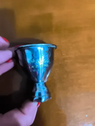 Trofeo de plata grabado