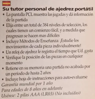 Ajedrez Electrónico Kasparov