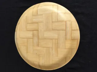 Plato decorativo chino artesanal grande