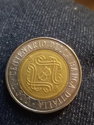 Moneta Lire 500 Banca d'Italia