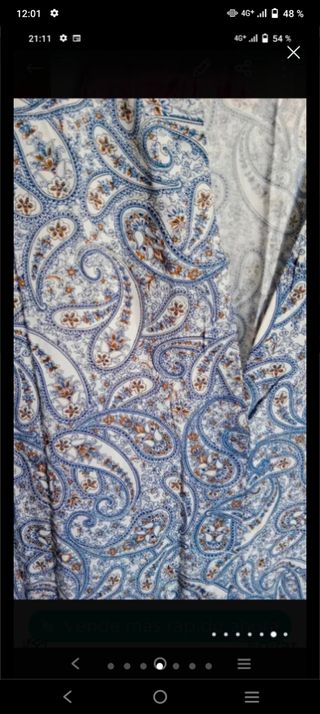 Lote 5 Vestidos Estampado Tropical