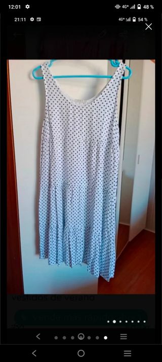 Lote 5 Vestidos Estampado Tropical