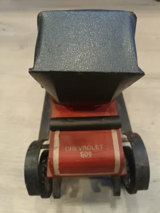 Cochecito Madera y Cuero Vintage