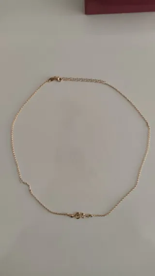 Collar DYADEMA serpiente de plata bañado en oro 18