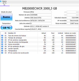 Disco Duro Interno HP 2TB SATA