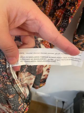 Vestido estampado Lefties Talla S, nuevo