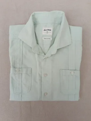Camisa Guayabera Niño T 7-8 Verde