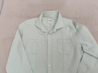 Camisa Guayabera Niño T 7-8 Verde