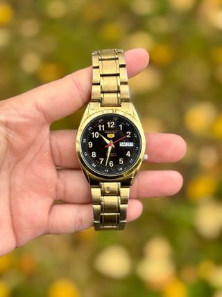Seiko 5 Vintage Automático – Chapado en Oro