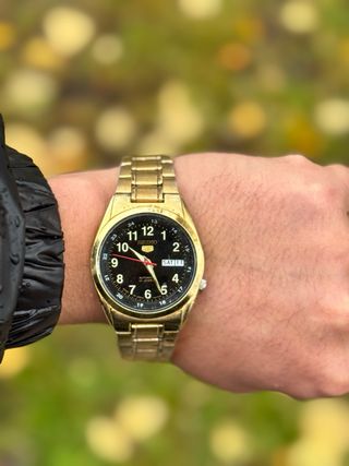 Seiko 5 Vintage Automático – Chapado en Oro