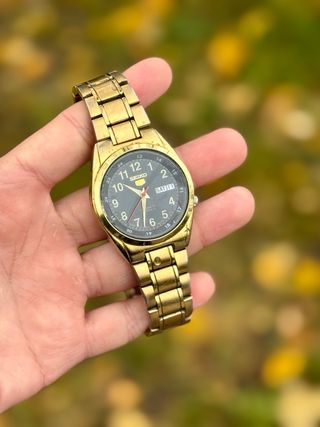 Seiko 5 Vintage Automático – Chapado en Oro