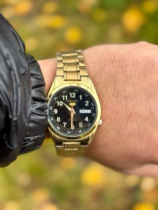 Seiko 5 Vintage Automático – Chapado en Oro