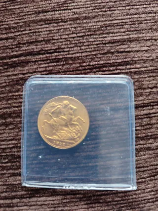 Moneta d'oro Sovereign del 1922