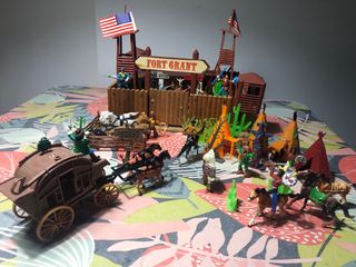 lote Fuerte Fort Grant Juguetes Oeste