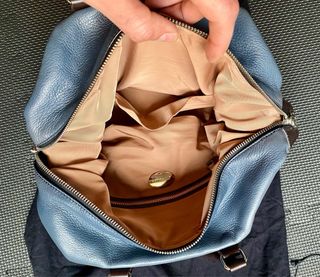 Bolso Bimba y Lola Azul y Marrón Piel