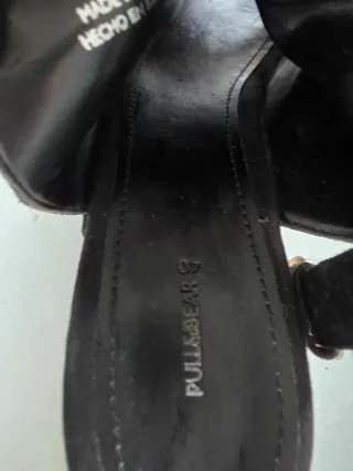 Zuecos Pull&Bear Negro Talla 40